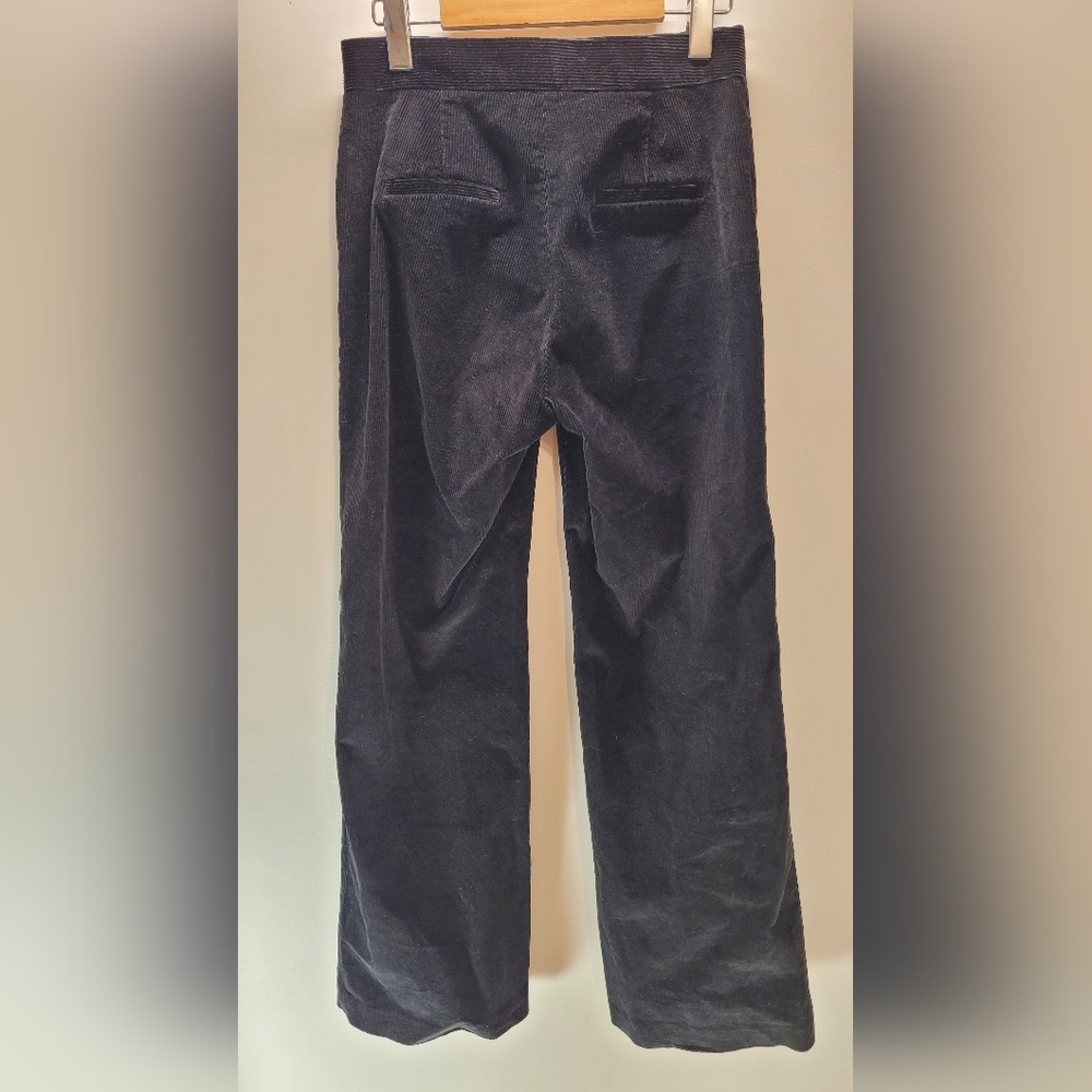 Babaton Flare Leg Black Corduroy Pants - Size 2 - Picture 2 of 6